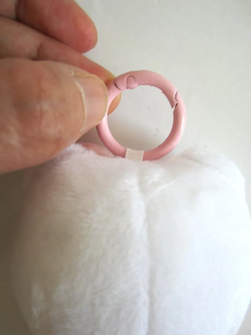 Hello Kitty Baby Pacifier Pink Toy Plush Keychain NEW - Picture 3 of 4
